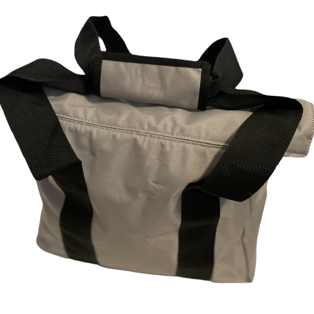 Gray & Black Durable Tote Bag